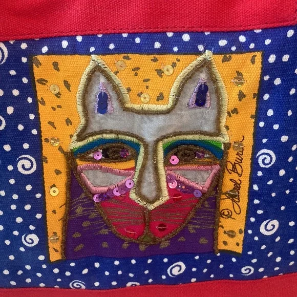 Laurel Burch Signed & Matching Handbag, Charm And Silk Scarf - Picture 7 of 16